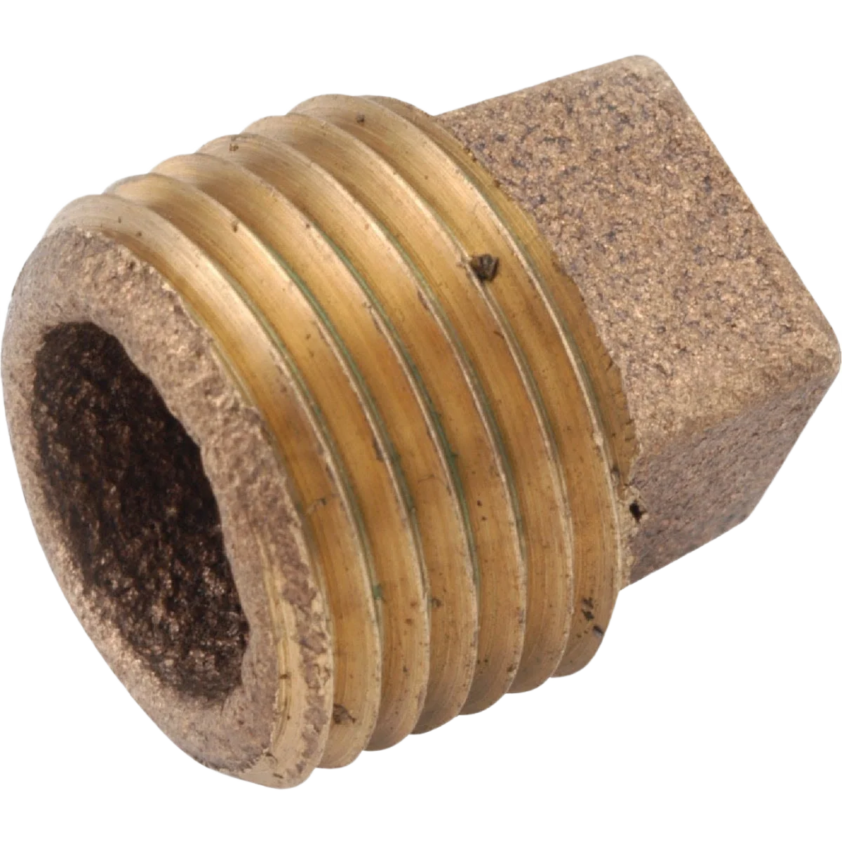 Healthy Anderson Metals 1 In. Red Brass Threaded Cored Pipe Brass Plug Powerful