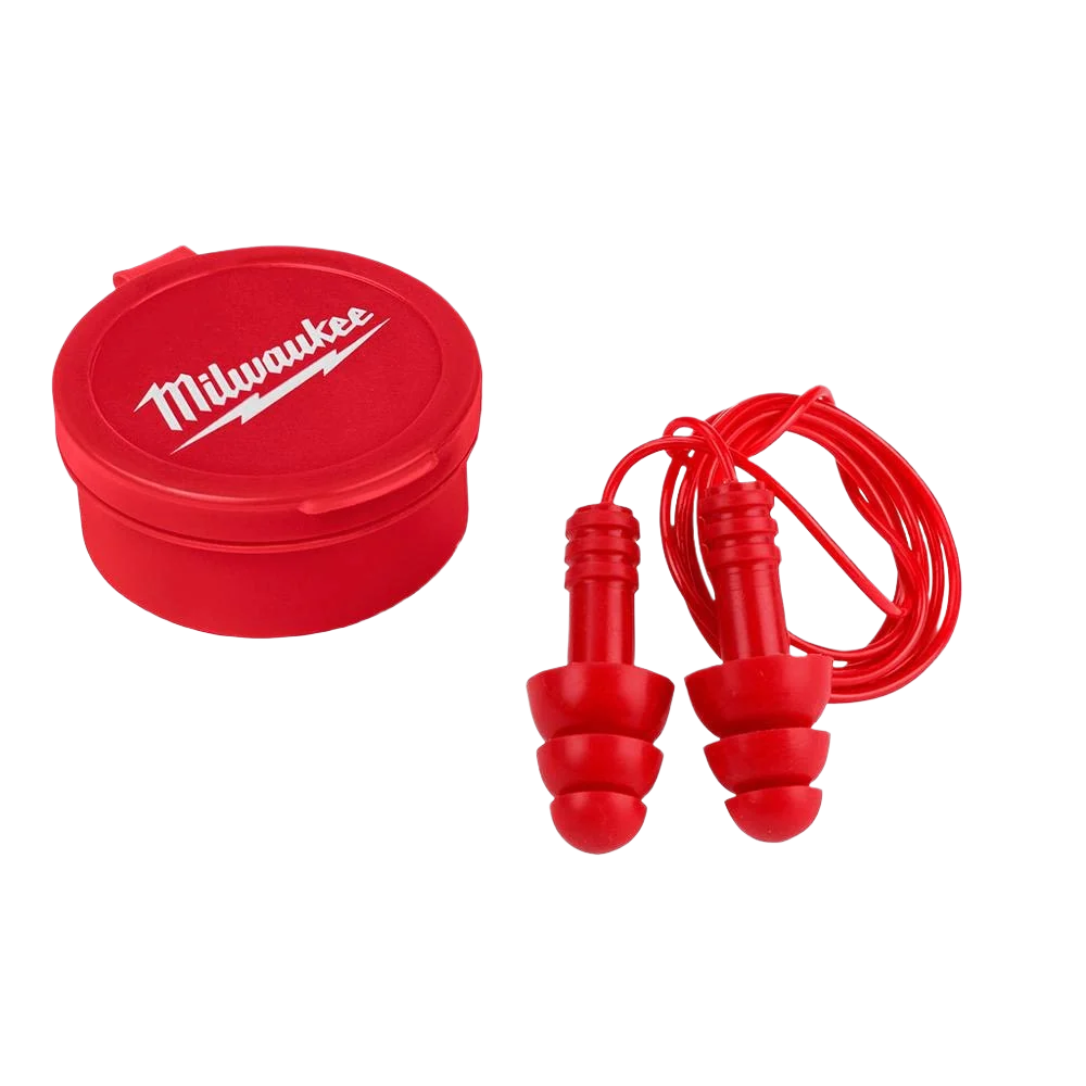 Practical Milwaukee Reusable Corded Ear Plugs 3-Pack Selected