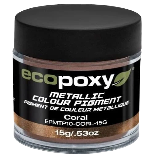 Top-Quality EcoPoxy Coral Metallic Color Pigment 15g Functional
