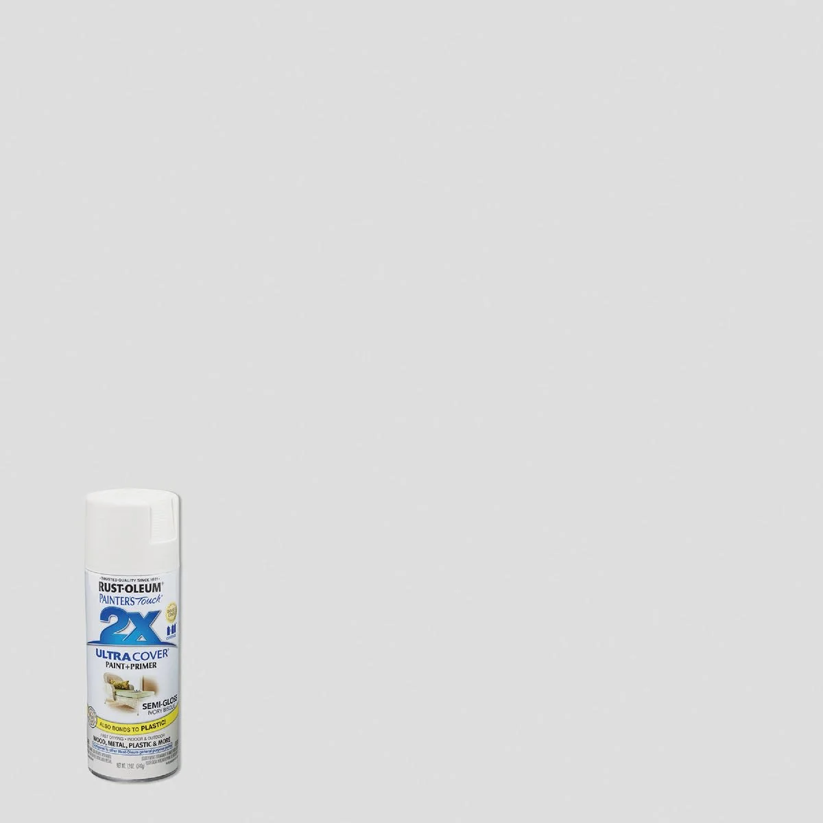 Consistent Rust-Oleum Painters’ Touch 2X Ivory Bisque Semi-Gloss Spray Paint Primer 12 oz. Easy-to-Use