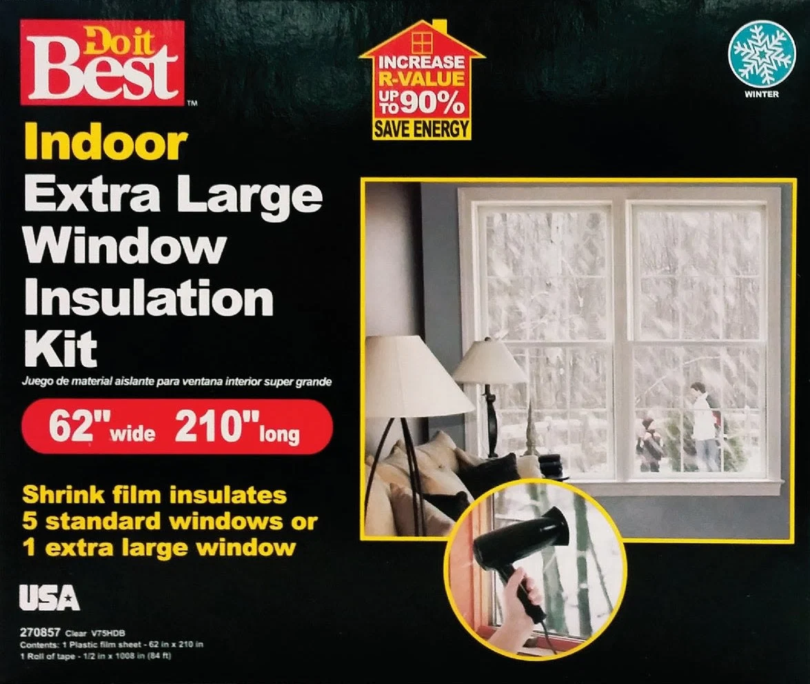 Casual Do it Indoor Shrink Film Window Kit 62 x 210 in. Safe
