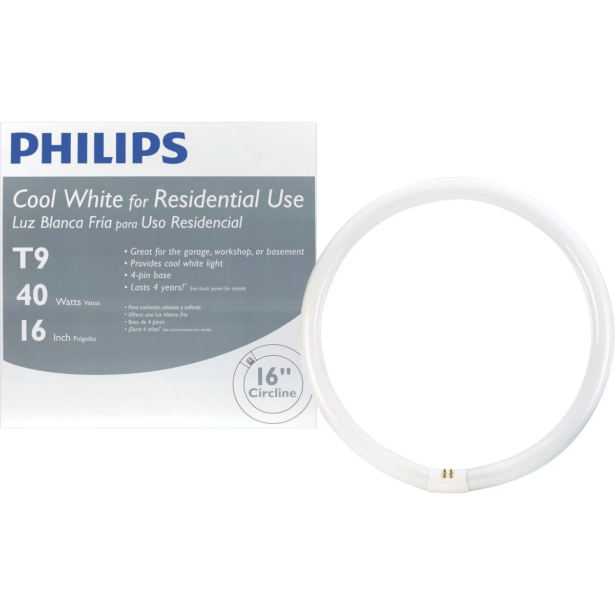 Sustainable Philips 40 Watt T9 4-Pin Circline Fluorescent Tube Light Bulb Fashionable