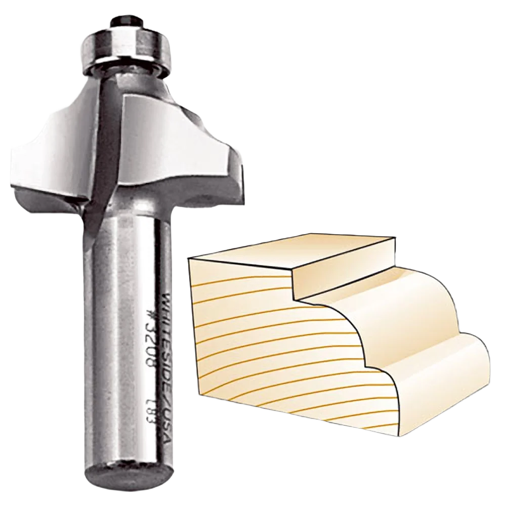 Next-Generation Whiteside Double Round Bit 1 4 in. SH x 5 32 in. R High-Performance