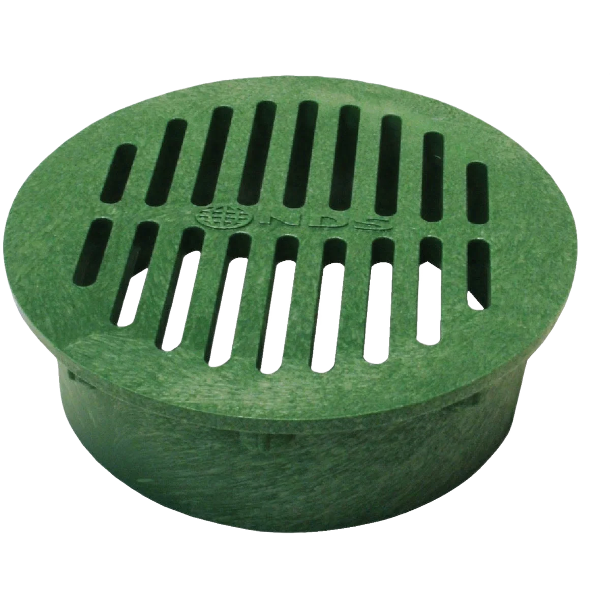 Consistent NDS Green PVC Round Grate 6 in. Solid