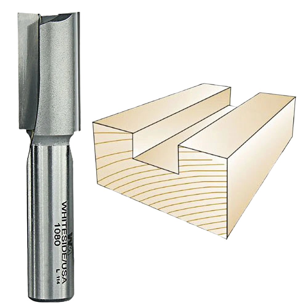 Smooth Whiteside Straight Bit 1 2 in. SH x 21 32 in. CD x 1-1 4 in. CL Official