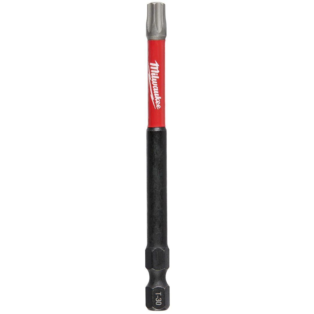 Superior Milwaukee T30 TORX® SHOCKWAVE™ Impact 3-1 2 Power Bits 5PK Lightweight