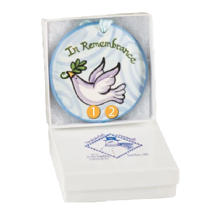 Luxury Nola Watkins Collection Personalized In Remembrance Dove Ornament Proven