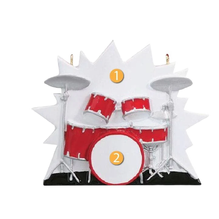 Expertly Made Rudolph Me Personalized Drums Ornament Fine
