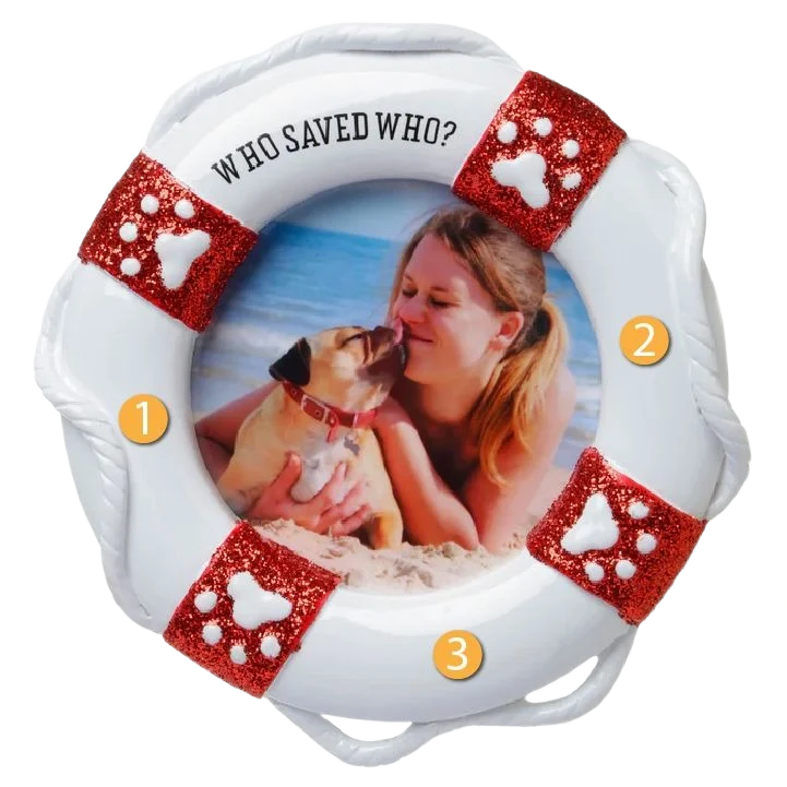 Versatile PolarX Personalized Who Saved Who Ornament Exceptional