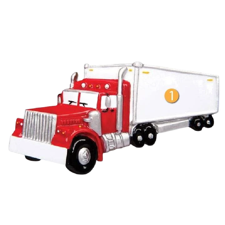 Reliable PolarX Personalized Semi Truck Ornament Elegant