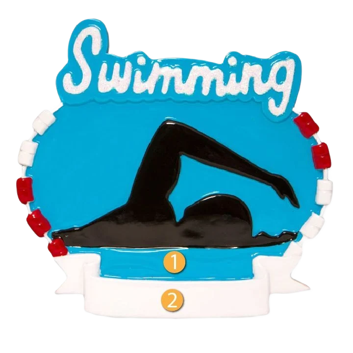 Original PolarX Personalized Swimming Ornament Soft