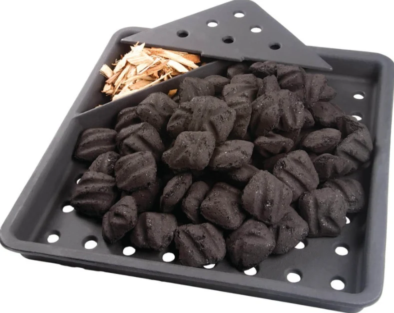 User-Friendly Napoleon Cast Iron Charcoal and Smoker Tray Safe