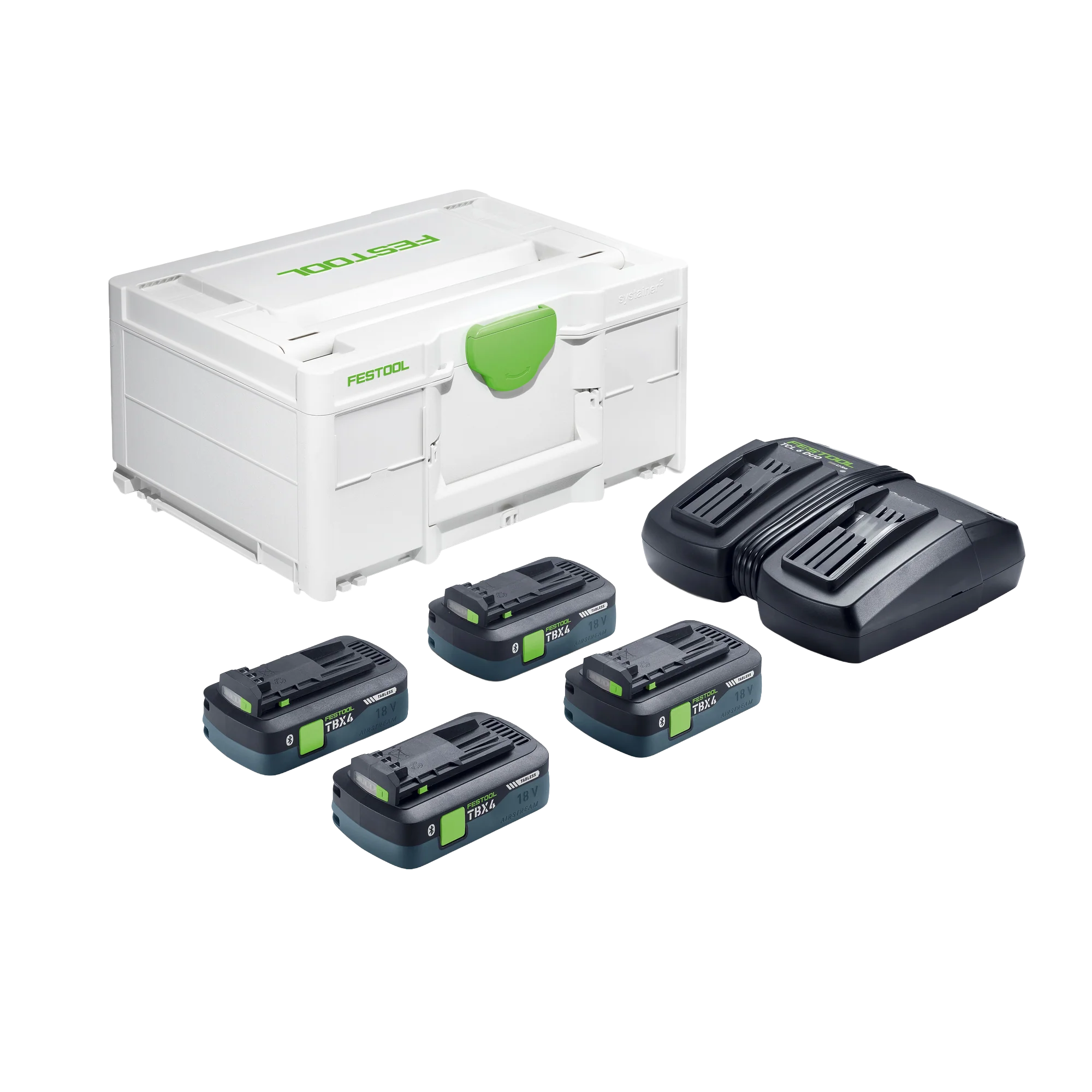 Exceptional Festool 578946 Energy Set SYS 18V 4xTBX4 TCL6DUO World-Class