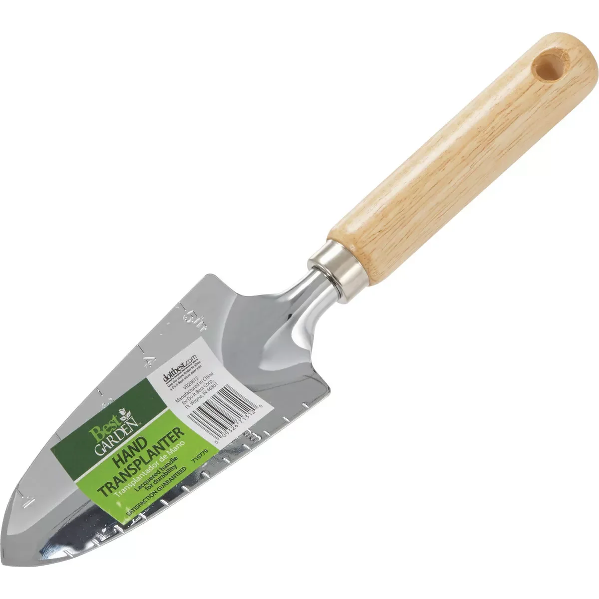 Authentic Garden 13 Chrome Hand Transplanter Trowel High-Grade