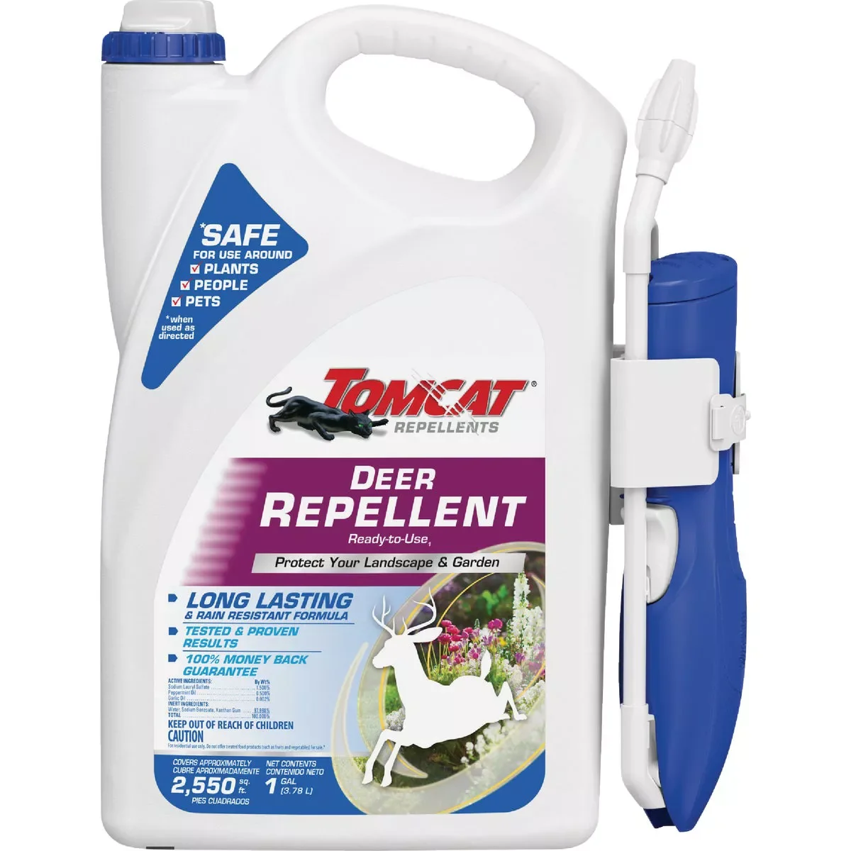 Fine Crafted TOMCAT 1 Gal. Ready-To-Use Deer Repellent with Comfort Wand Certified