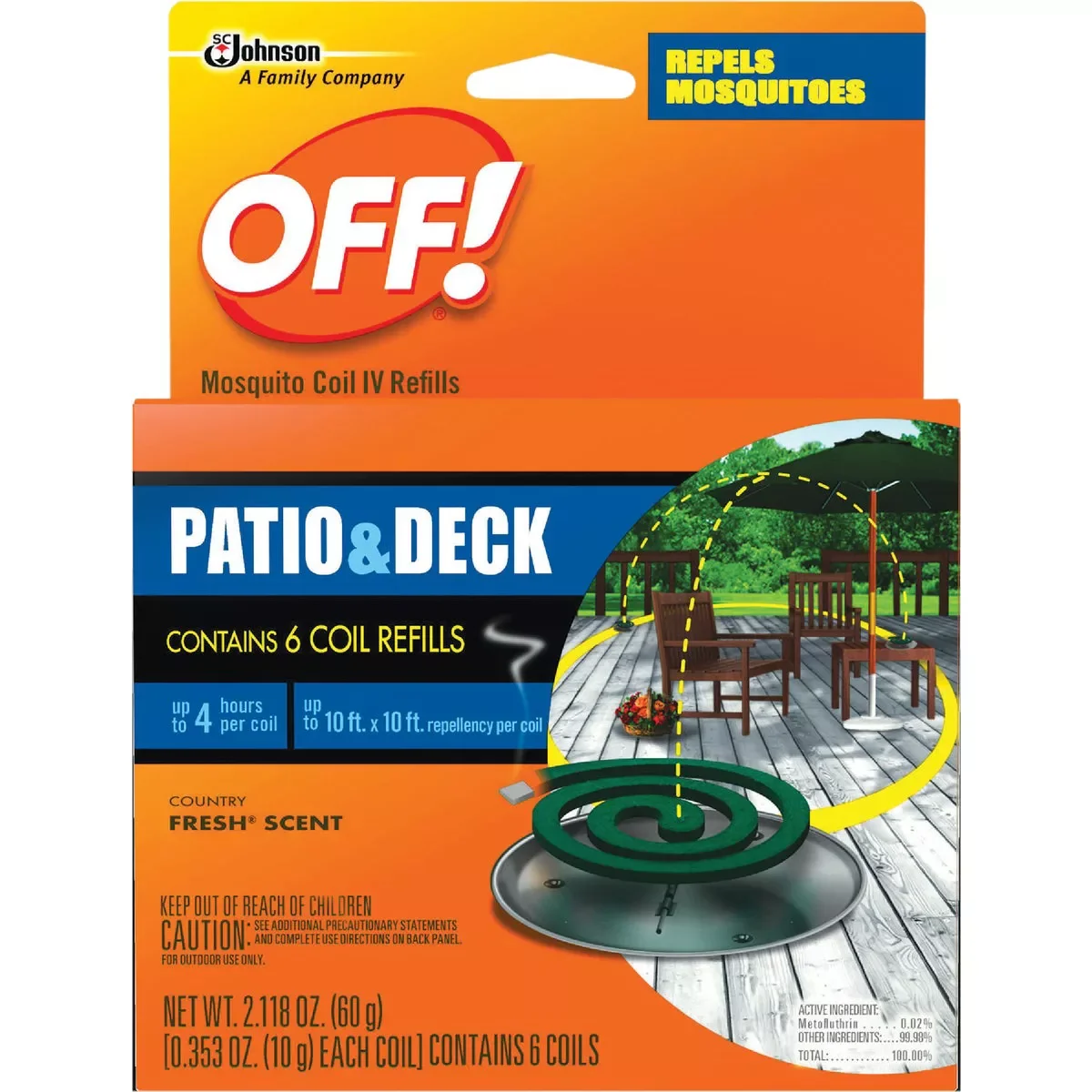 Professional OFF 4 Hr. Patio Deck Coil Mosquito Repellent Refill High-Quality