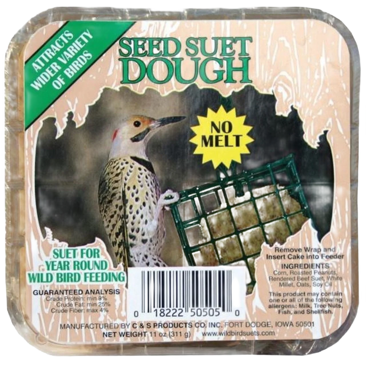 Flexible C S Seed Suet Dough 11 oz. Responsible
