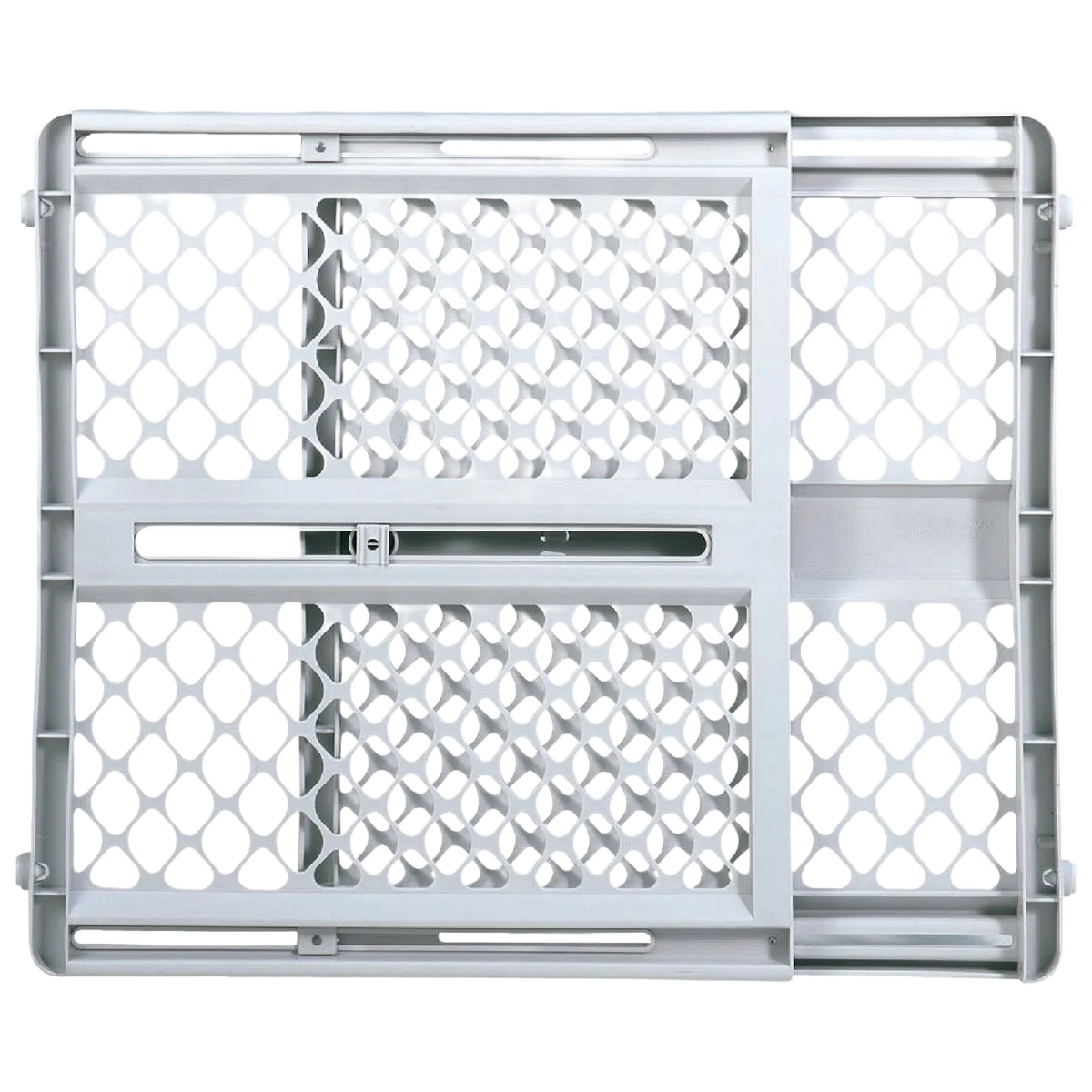 Exceptional North States White Plastic Universal Pet Gate 26-42 in. Detailed