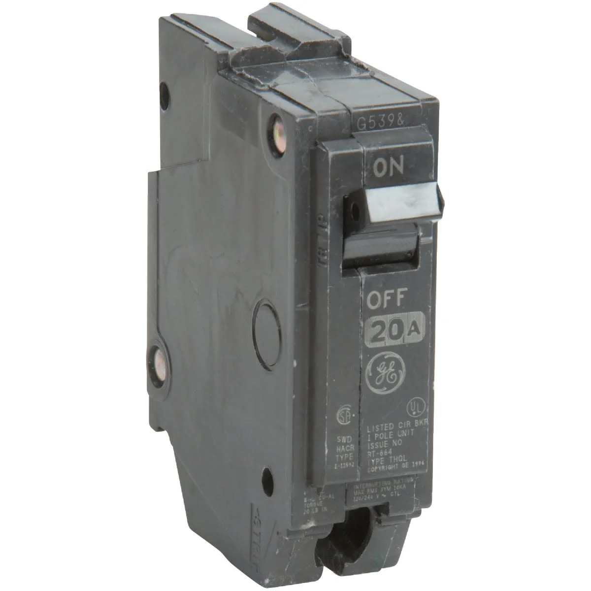 Consistent GE THQL 20A Single-Pole Standard Circuit Breaker Fine Crafted