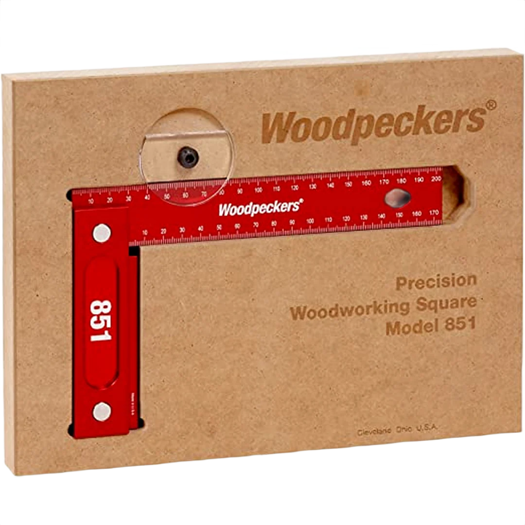 Organic Woodpeckers 851 8-In. Precision Square w Case Original Design