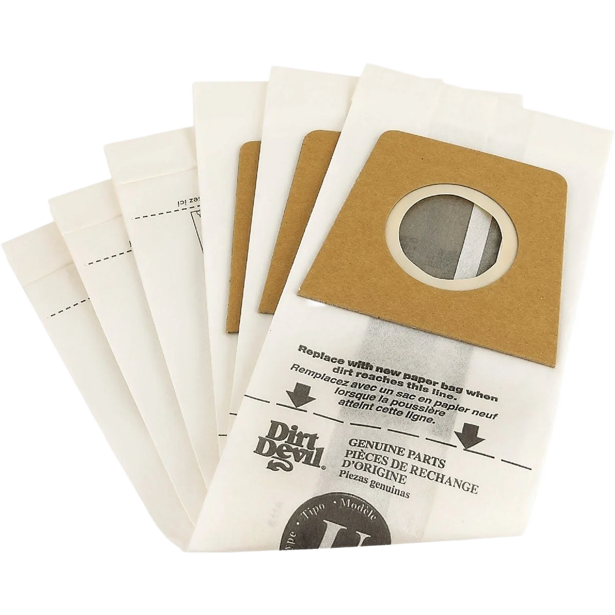 Breathable Dirt Devil Type U Vacuum Bag 3-Pack Fast