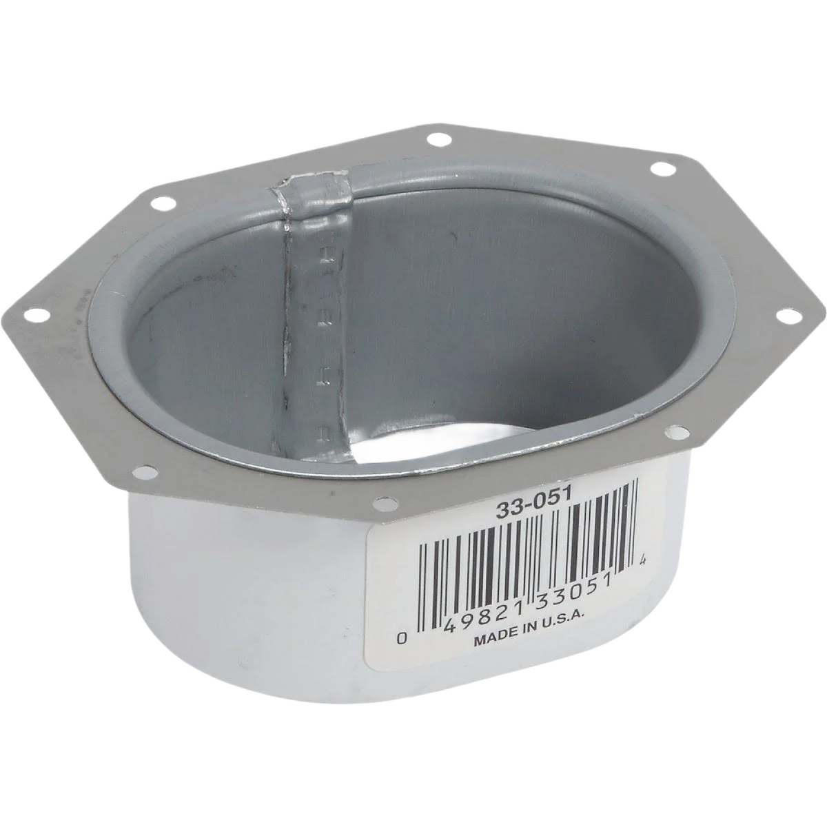 Sustainable Amerimax 2 in. x 3 in. Galvanized Downspout C-Outlet White Pure