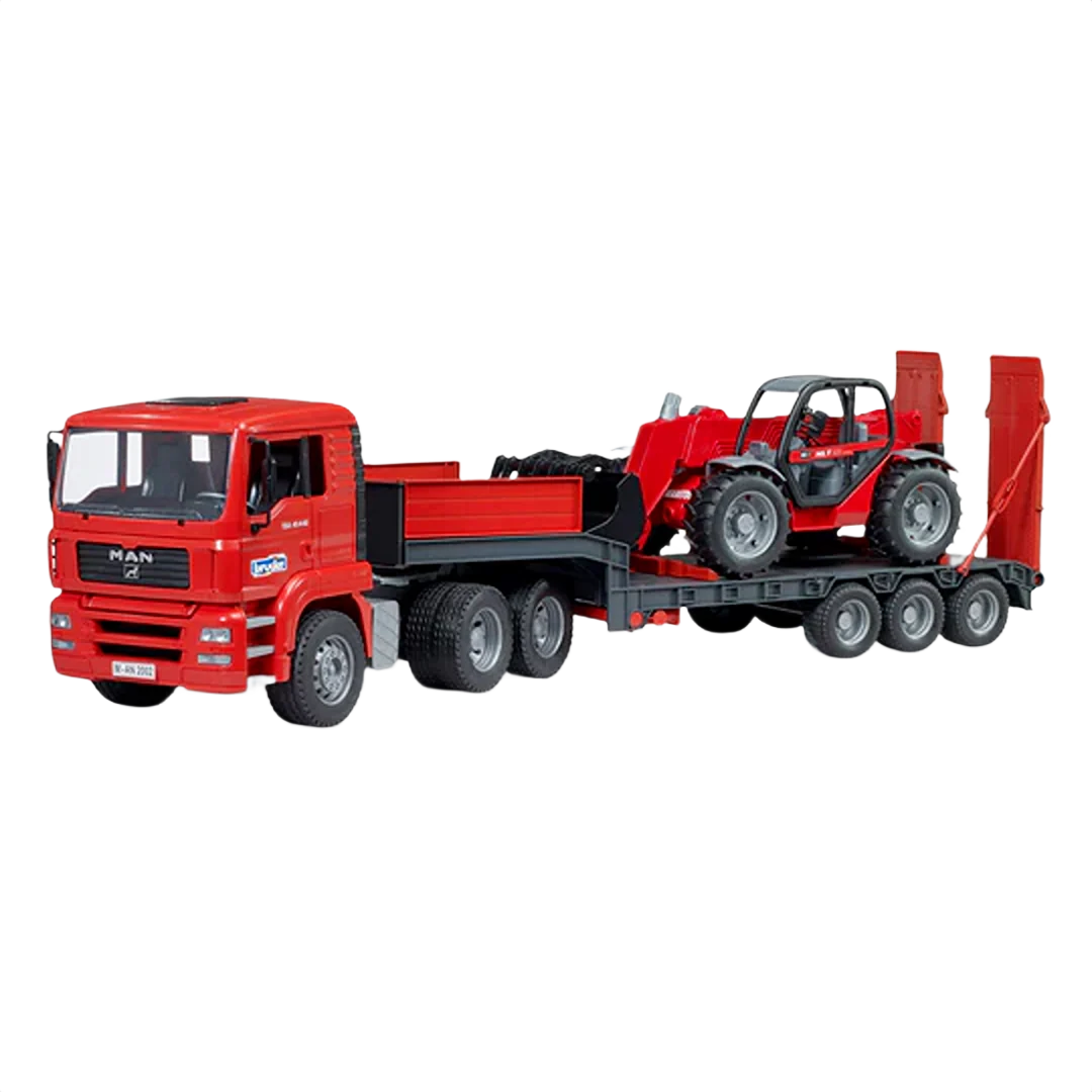 Comfortable Bruder MAN TGA Loader truck w Manitou Loader Original Design