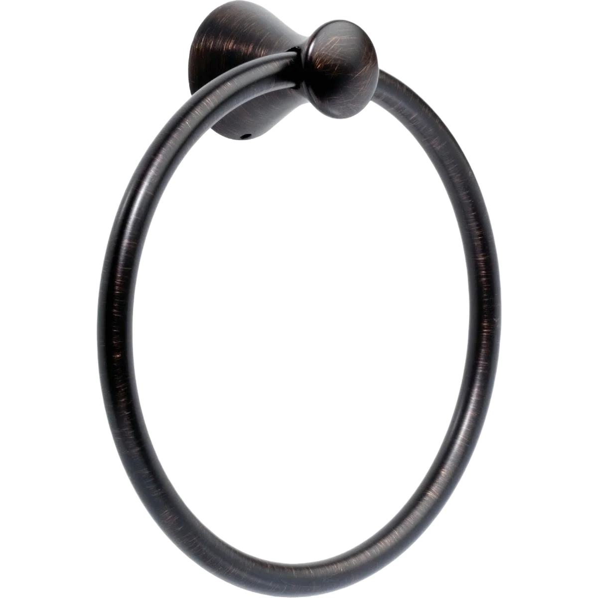 Easy-to-Use Delta Lahara Venetian Bronze Towel Ring Detailed