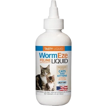 Powerful Durvet Wormeze Feline Anthelmintic Liquid 4 oz. Sophisticated