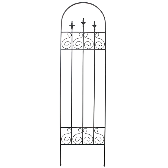 Lightweight Border Concepts Black New Orleans Trellis 24 x 88 in. Casual