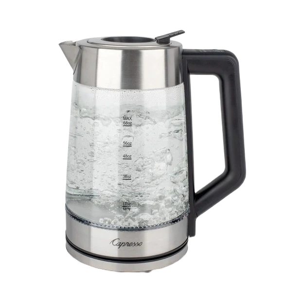 Comfortable Capresso H20 Glass Select Rapid Boil Kettle 2 lit. Powerful