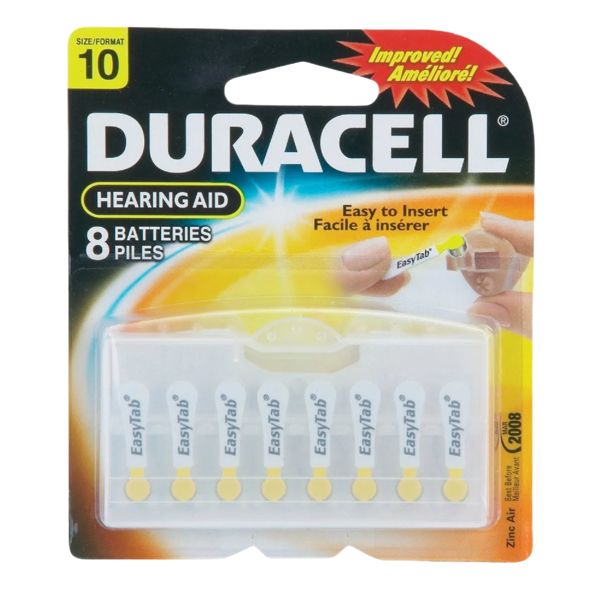 Environmentally Friendly Duracell Easytab 10 Hearing Aid Battery 8-Pack Quality