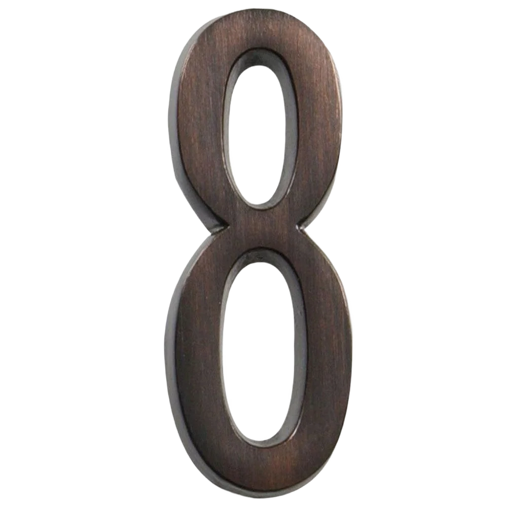 Effective Hillman Distinctions 4-In. Adhesive Bronze House Number 8 High-Performance