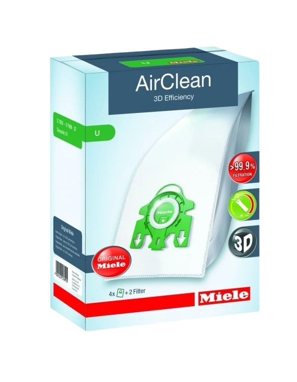 First-Class Miele Airclean 3D Efficiency Filter Bags Type U Soft