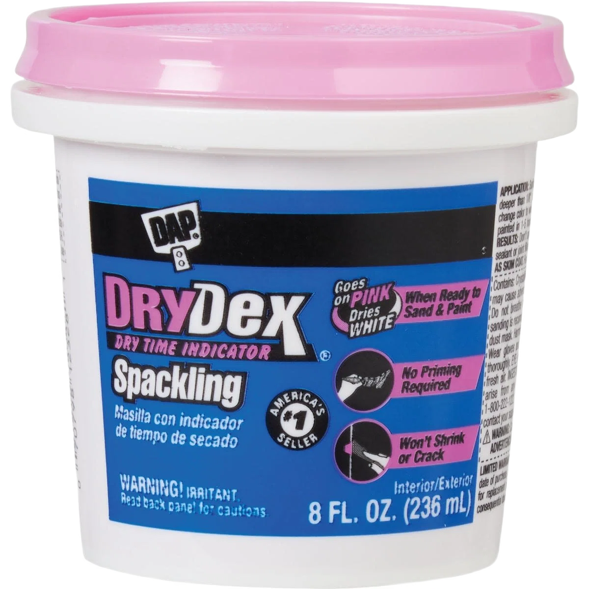 Contemporary DAP Drydex General Purpose Acrylic Spackling 8 oz. Solid