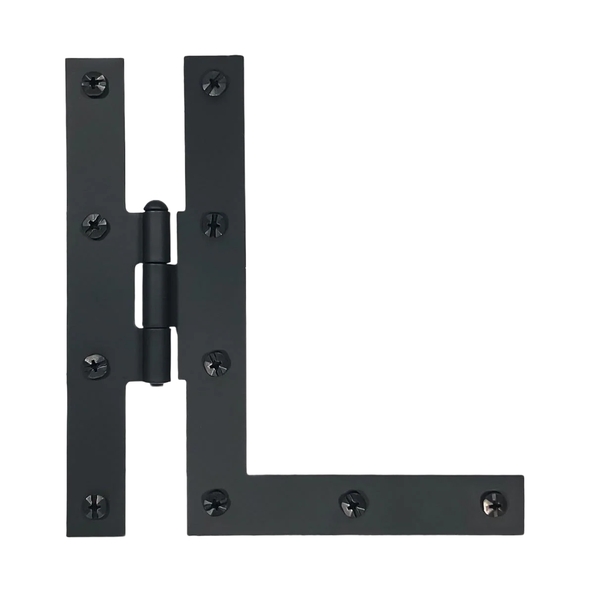 Excellent Acorn Matte Black 7 in. Smooth Door HL Hinge Pair Reliable