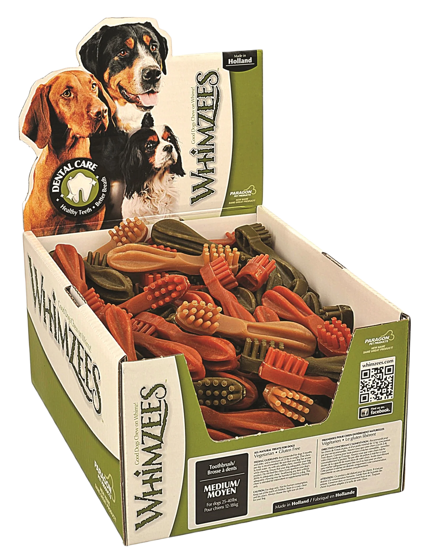 Prestigious Whimzees Brushzees Star Medium Assorted Dog Treat 1 Piece Fashionable