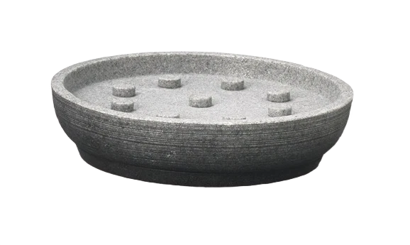 Long-Lasting MODA Greystone Resin Soap Dish Stylish