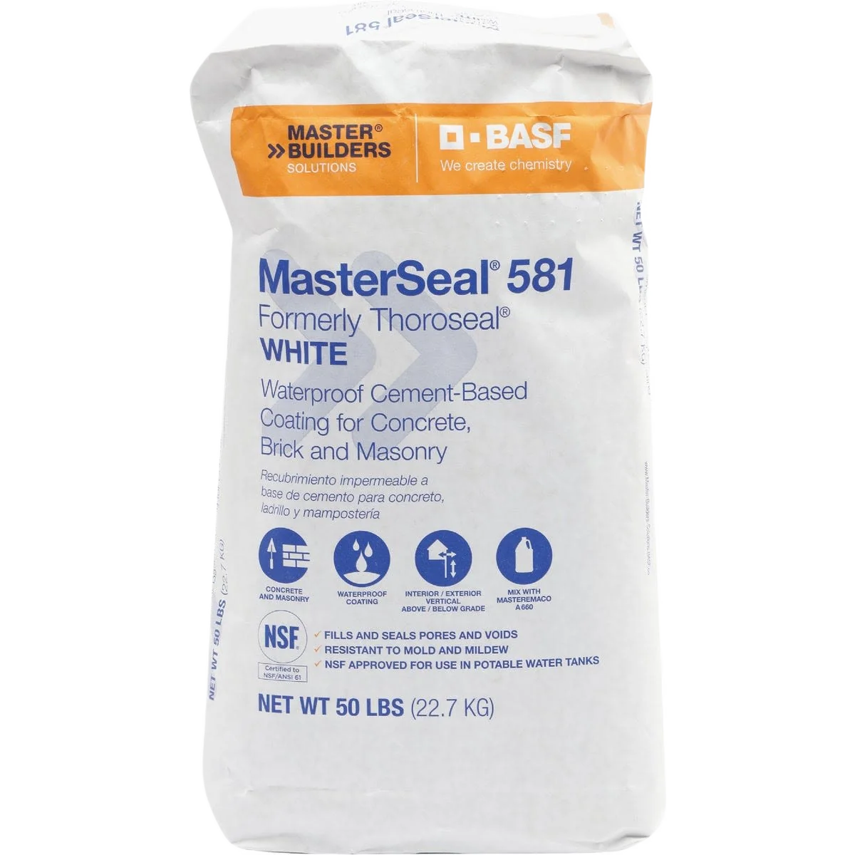 Responsible Masterseal White Masonry Waterproofer 50 lb. Sophisticated