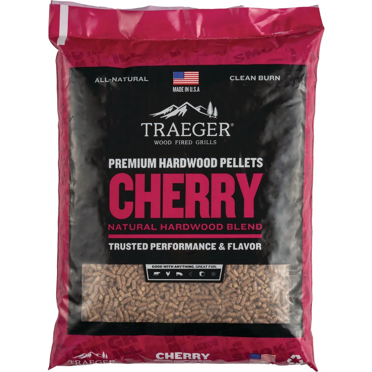 Classic Traeger Cherry Wood Pellets 20 lbs. Durable