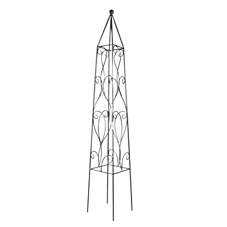 Natural Border Concepts Black Wisteria Obelisk 48 in. High-Quality