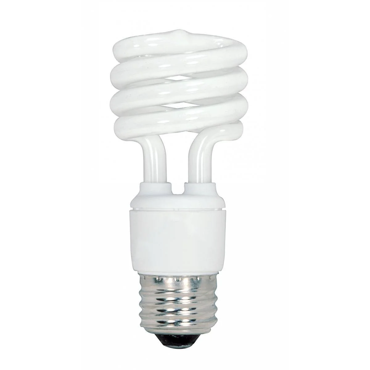 Selected Satco 13 Watt Mini Spiral T2 Compact Fluorescent Light Bulb 4-Pack Efficient