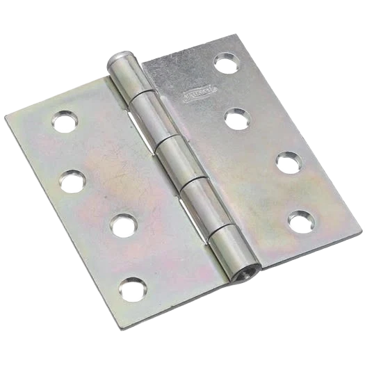 Premium National Hardware 4 Square Zinc Plated Steel Broad Door Hinge Functional
