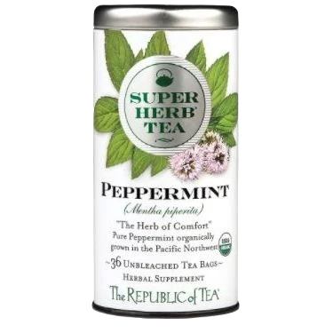 Trusted The Republic of Tea Nettle Organic Peppermint SuperHerb Tea Tin Modern