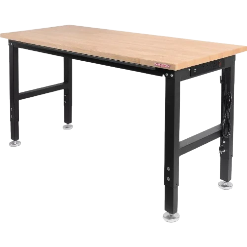 Crafted Channellock Height Adjustable Heavy Duty Workbench 60 in. x 20 in. Official