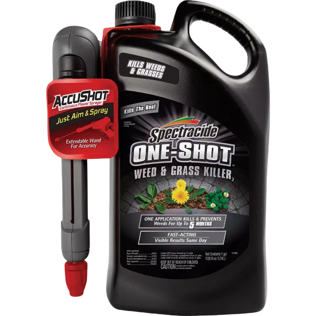 Specialty Spectracide One-Shot 1 Gal. Ready To Use AccuShot Sprayer Weed Grass Killer Durable