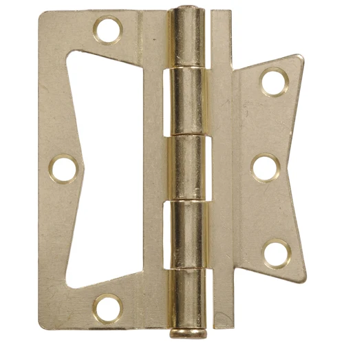 Exclusive Hillman 4 in. Non Mortise Hinge – Removable Pin – Brass Finish Premium Material