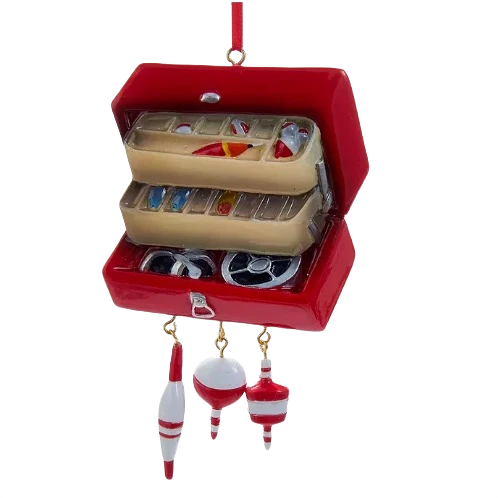 Versatile Kurt S. Adler Personalized Tackle Box Ornament First-Class