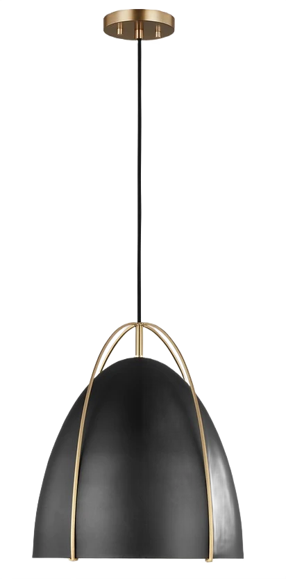 Long-Lasting Visual Comfort 1 Fixture Satin Brass Studio Norman MD Pendant Outstanding