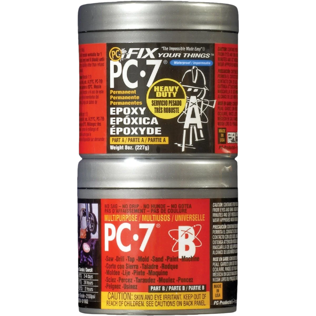 Quality Protective Coating PC-7 Dark Gray Multi-Purpose Epoxy Paste 1 2 lb. Unique